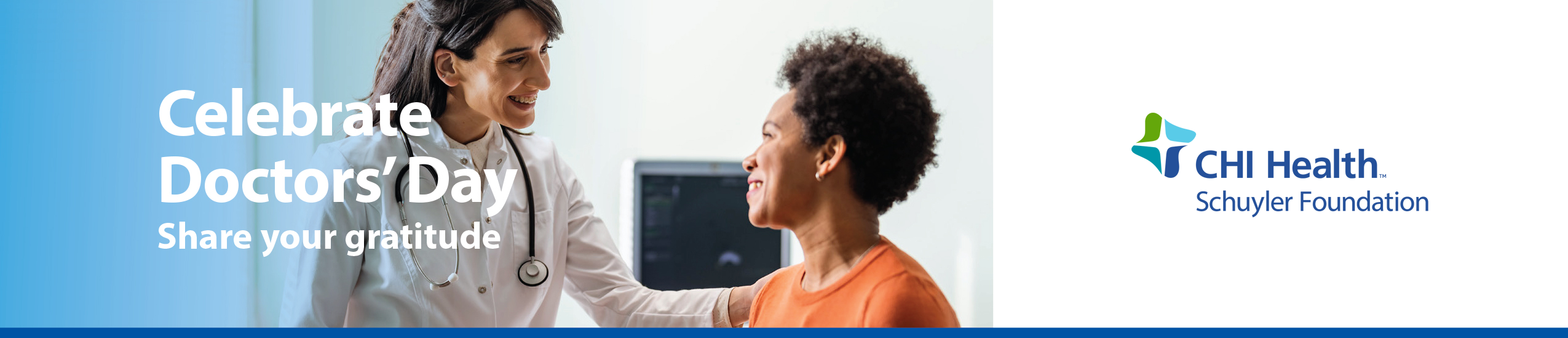 CHI Health Schuyler Foundation Doctors Day Web Page Banner