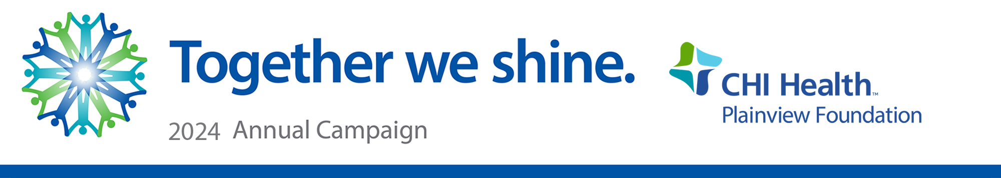 CHI Health Plainview Together We Shine Campaign Banner