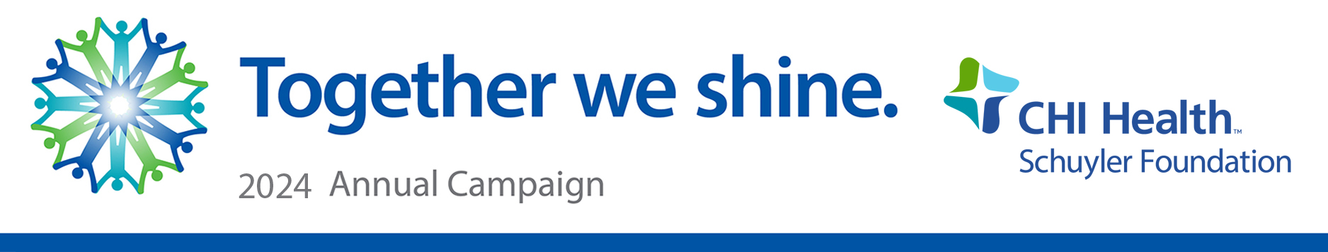 CHI Health Schuyler Together We Shine Campaign Banner