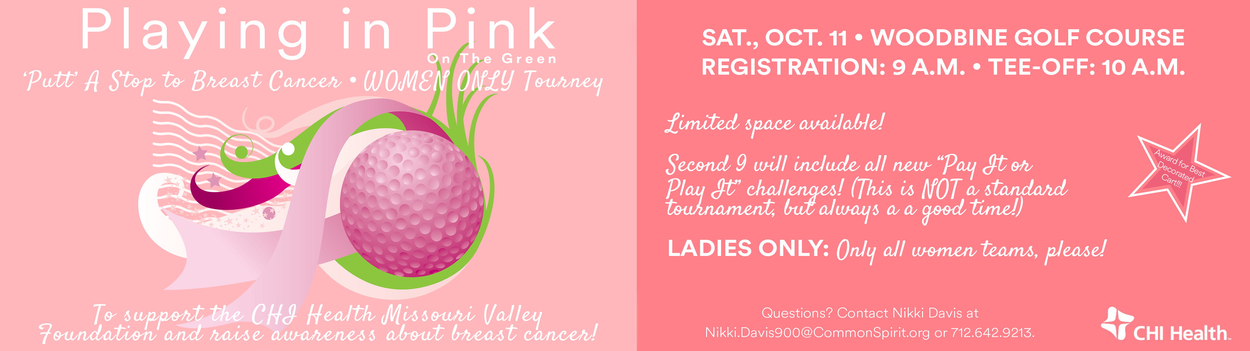 Missouri Valley Playing in Pink web page banner